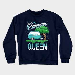 Camper Queen Women's Camping Condo Crewneck Sweatshirt